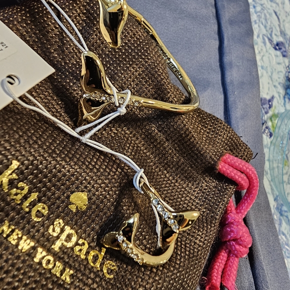 Kate Spade Gold Whale Tail Jewelry Set - Picture 4 of 5